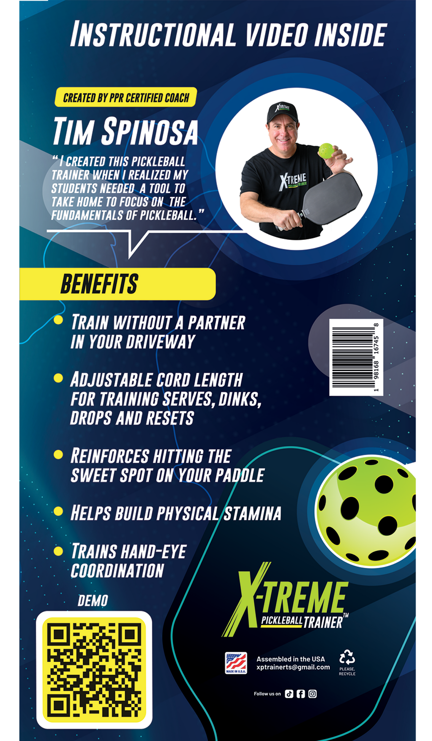 1. X-treme Pickleball Trainer